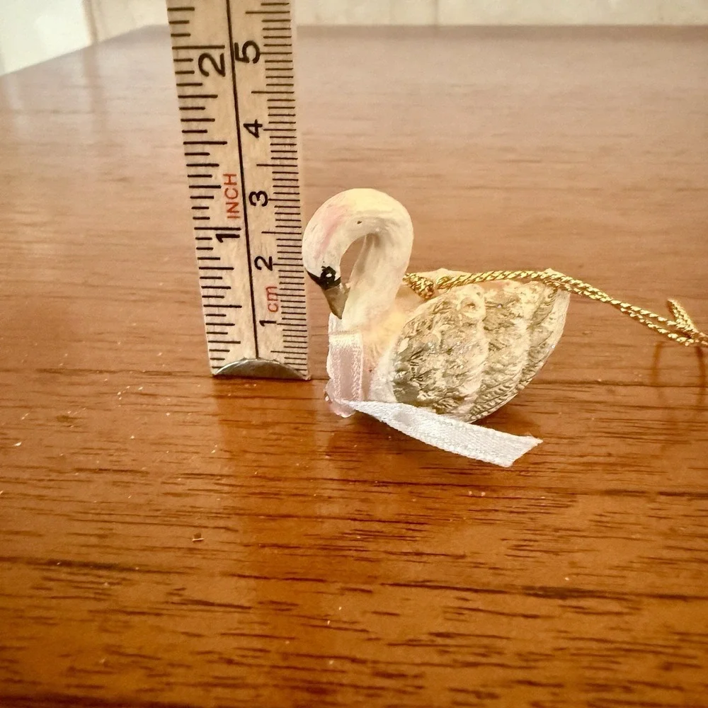 Christmas Ornaments, Tree, Santa,‎ Swan, Nutcracker Ceramic Ivory Color Elegant